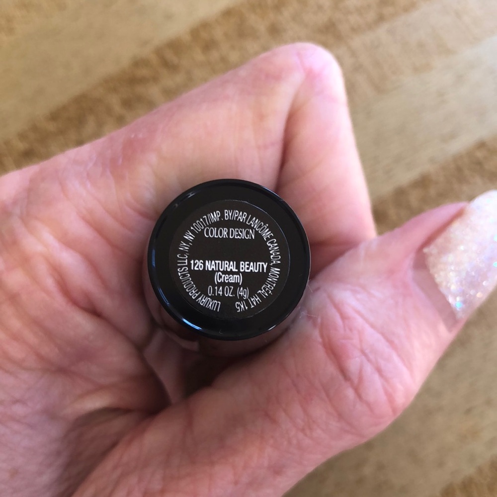 - - Lancôme 126 Natural beauty cream lipstick. Lancome color design